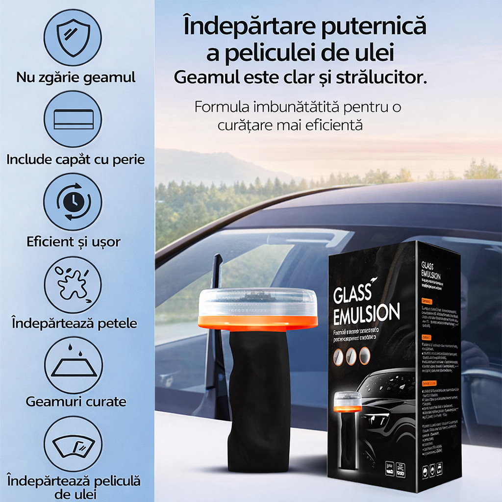 ClearDrive – Soluția Profesională Anti-Ulei pentru Parbriz
